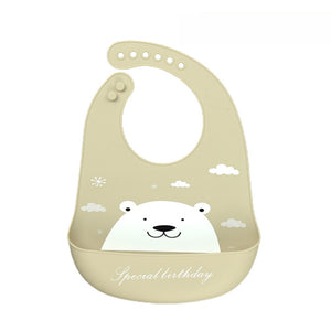 Waterproof Baby Bibs Soft Silicone Scarf Cute Cartoon Brint Baby Items Boys And Girls Adjustable Bibs Burp Sloths | TageUnlimited