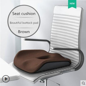 Memory Foam Seat Cushion Orthopedic Pillow Coccyx Office Chair Cushion Support Waist Back Pillow Car Seat Hip Massage Pad Sets | TageUnlimited