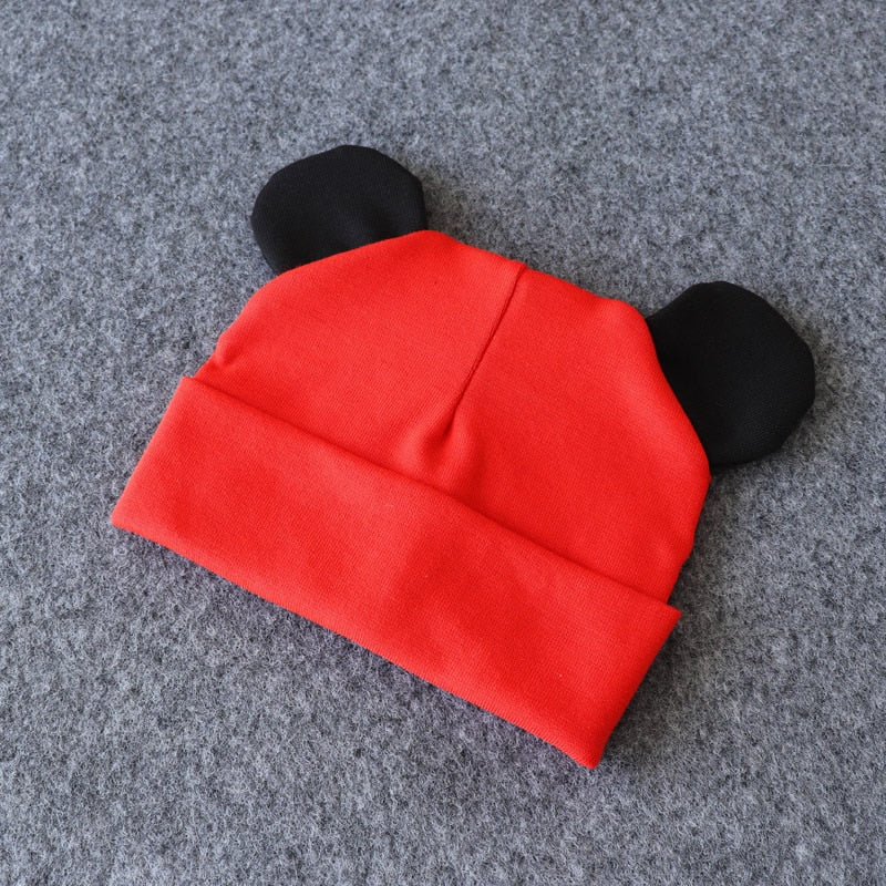 Baby Hat With Ears Cotton Warm Newborn Accessories Baby Girl Boy Autumn Winter Hat For Kids Infant Toddler Beanie Cap Girls Hat | TageUnlimited