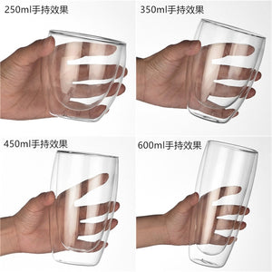 Double Wall Glass Mug Resistant Tea Beer Mug Milk Lemon Juice Cup Drinkware Lover Coffee Cups Mug Gift | 0 | TageUnlimited