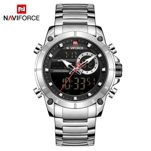 NAVIFORCE Luxury Original Sports Wrist Watch For Men Quartz Steel Waterproof Digital Fashion Watches Male Relogio Masculino 9163 | TageUnlimited