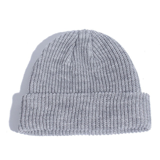Fashion Hip Hop Beanie Knitted Hat Men Skullcap Women Winter Warm Brimless Baggy Melon Cap Cuff Docker Fisherman Beanies Hats | TageUnlimited
