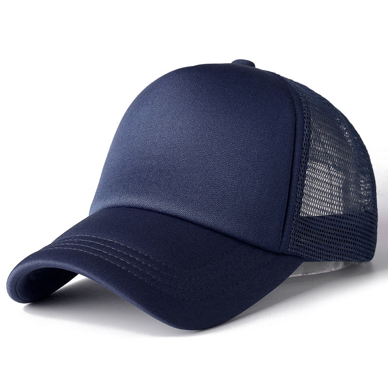 Unisex Cap Casual Plain Mesh Baseball Cap Adjustable Snapback Hats. | TageUnlimited
