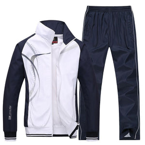 Men Sportswear New Spring Autumn Tracksuit 2 Piece Sets Sports Suit Jacket+Pant Sweatsuit Male Fashion Print Clothing Size L-5XL | TageUnlimited