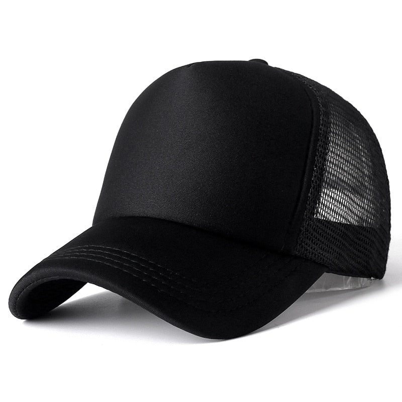 Unisex Cap Casual Plain Mesh Baseball Cap Adjustable Snapback Hats. | TageUnlimited