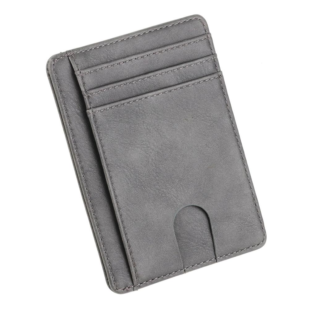 Slim RFID Blocking Leather Wallet Credit ID Card Holder Purse Money Case for Men Women Fashion Bag 11.5x8x0.5cm | TageUnlimited
