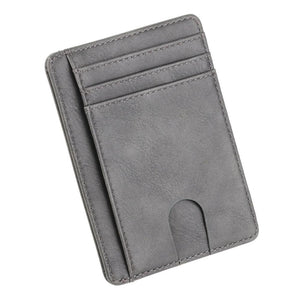 Slim RFID Blocking Leather Wallet Credit ID Card Holder Purse Money Case for Men Women Fashion Bag 11.5x8x0.5cm | TageUnlimited