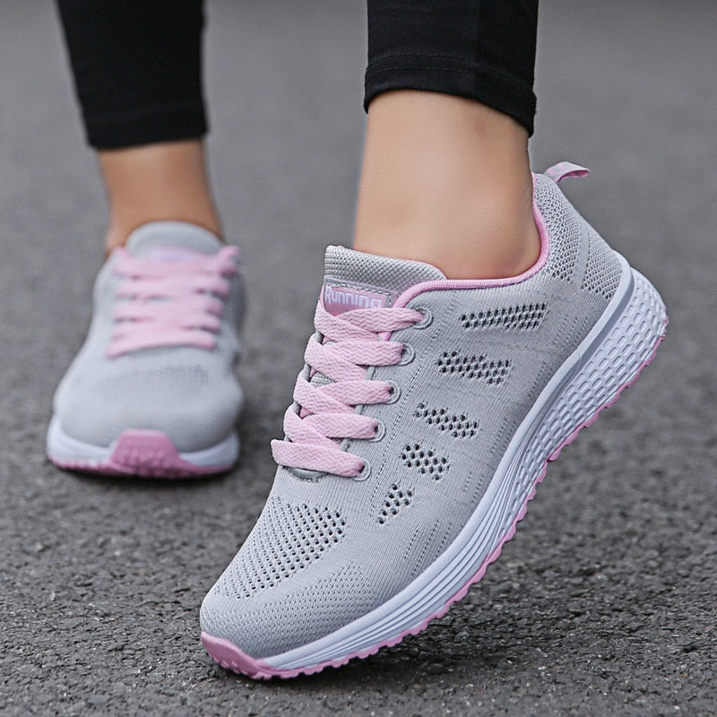 Women Casual Shoes Fashion Breathable Walking Mesh Flat Shoes Woman White Sneakers Women  Tenis Feminino Female Shoes | TageUnlimited