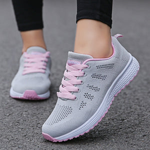 Women Casual Shoes Fashion Breathable Walking Mesh Flat Shoes Woman White Sneakers Women  Tenis Feminino Female Shoes | TageUnlimited