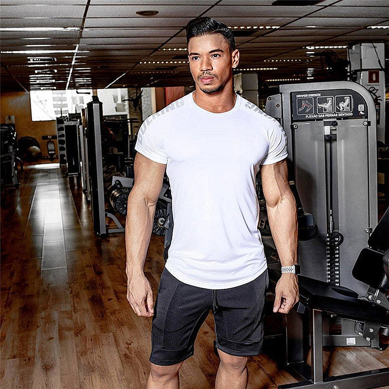 New arrival Bodybuilding and Fitness Shirts Mens Short Sleeve T-shirt GymS Shirt Men Muscle Tights Gasp Fitness T Shirt tops | TageUnlimited