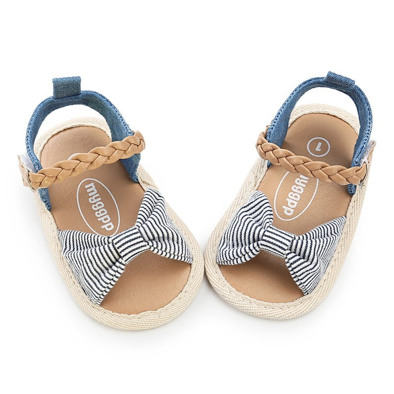 Baby Girl Shoes Infant Canvas Bow-knot Kids Beach Baby Walking Shoes First Walkers New | TageUnlimited