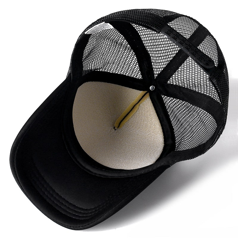 Unisex Cap Casual Plain Mesh Baseball Cap Adjustable Snapback Hats.