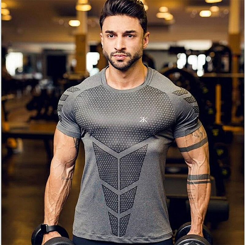 Bodybuilding and Fitness Shirts Mens Short Sleeve T-shirt GymS Shirt Men Muscle Tights Gasp Fitness T Shirt tops | TageUnlimited