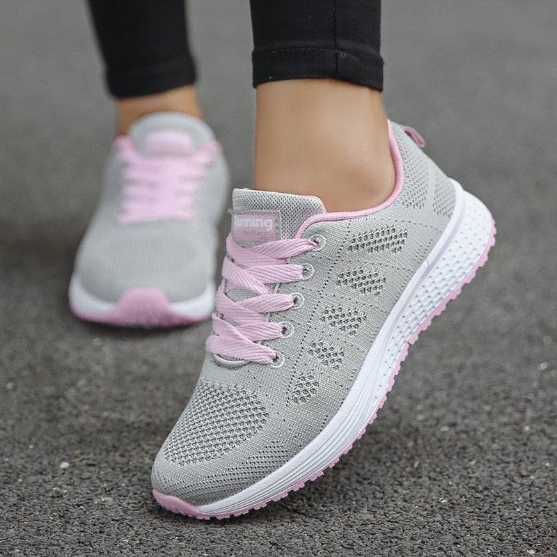 Women Casual Shoes Fashion Breathable Walking Mesh Flat Shoes Woman White Sneakers Women  Tenis Feminino Female Shoes | TageUnlimited