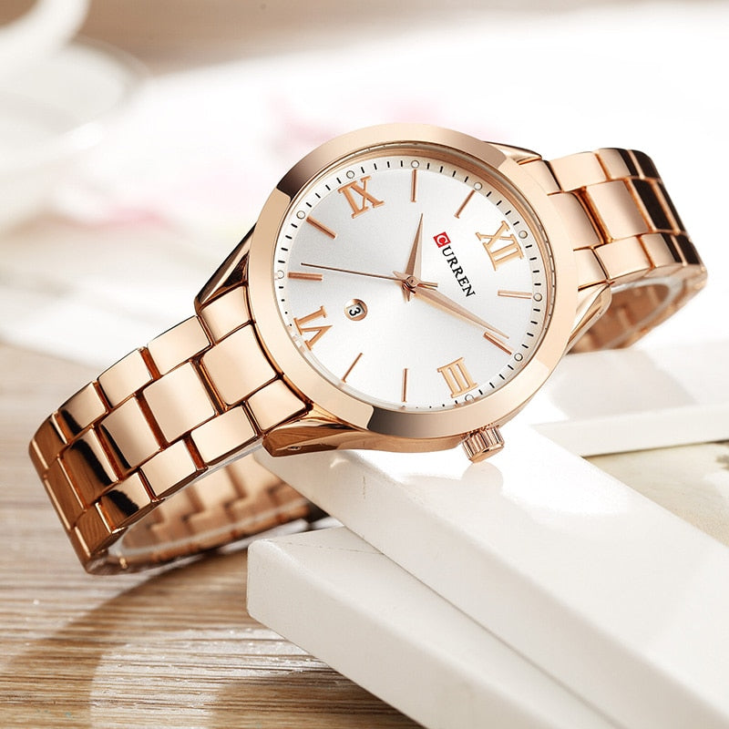 CURREN Gold Watch Women Watches Ladies Creative Steel Women&#39;s Bracelet Watches Female Clock Relogio Feminino Montre Femme | TageUnlimited