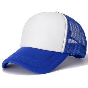 Unisex Cap Casual Plain Mesh Baseball Cap Adjustable Snapback Hats.