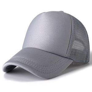 Unisex Cap Casual Plain Mesh Baseball Cap Adjustable Snapback Hats.