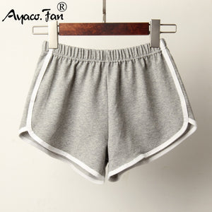 Sports Shorts Women Summer New Candy Color Anti Emptied Skinny Shorts Casual Lady Elastic Waist Beach Correndo Short Pants | TageUnlimited
