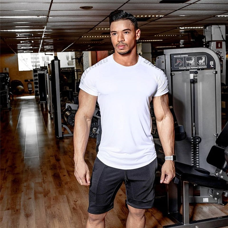 Bodybuilding and Fitness Shirts Mens Short Sleeve T-shirt GymS Shirt Men Muscle Tights Gasp Fitness T Shirt tops | TageUnlimited