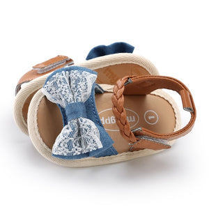 Baby Girl Shoes Infant Canvas Bow-knot Kids Beach Baby Walking Shoes First Walkers New | TageUnlimited