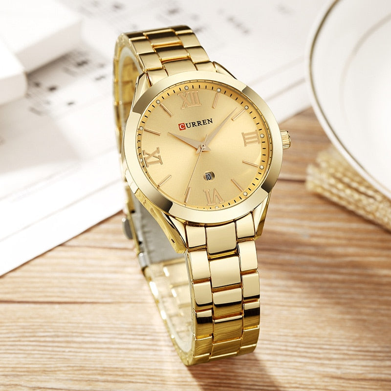CURREN Gold Watch Women Watches Ladies Creative Steel Women&#39;s Bracelet Watches Female Clock Relogio Feminino Montre Femme | TageUnlimited