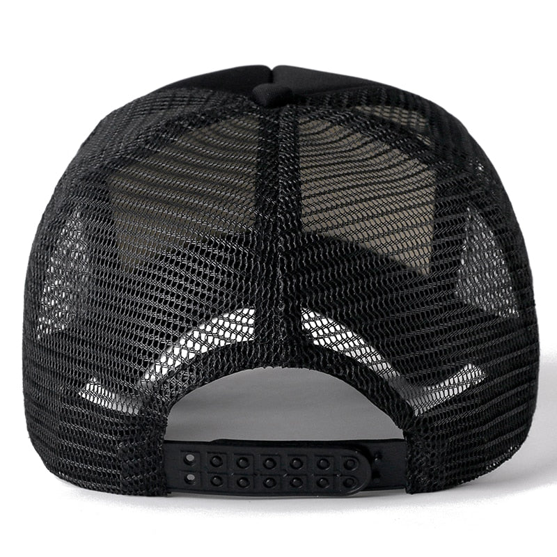 Unisex Cap Casual Plain Mesh Baseball Cap Adjustable Snapback Hats.
