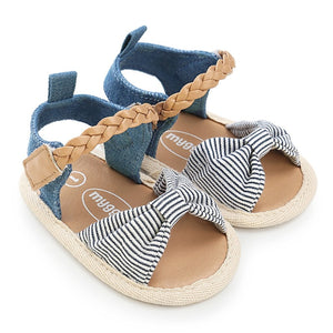 Baby Girl Shoes Infant Canvas Bow-knot Kids Beach Baby Walking Shoes First Walkers New | TageUnlimited
