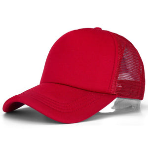 Unisex Cap Casual Plain Mesh Baseball Cap Adjustable Snapback Hats. | TageUnlimited