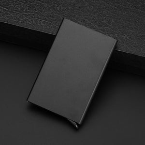 Anti-theft ID Credit Card Holder Minimalist Porte Carte Thin Aluminium Metal Wallets Pocket Case Bank Women Men Credit Card Box | TageUnlimited