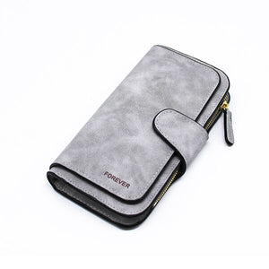 Brand Leather Women Wallets Designer Zipper Long Wallet Women Card Holder Coin Purse Bags for Women Carteira Feminina | TageUnlimited