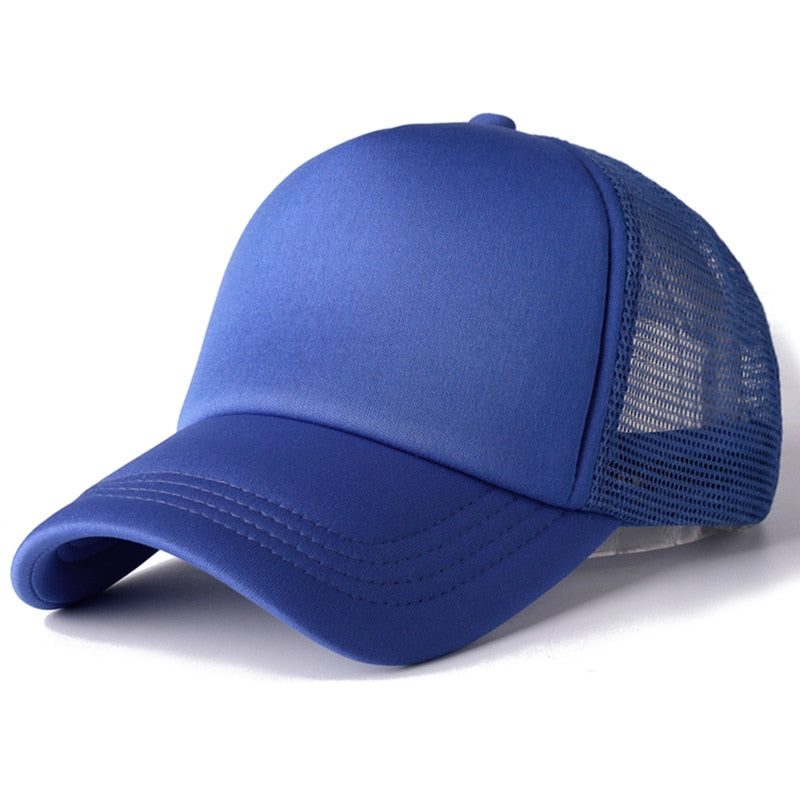 Unisex Cap Casual Plain Mesh Baseball Cap Adjustable Snapback Hats. | TageUnlimited