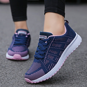 Women Casual Shoes Fashion Breathable Walking Mesh Flat Shoes Woman White Sneakers Women  Tenis Feminino Female Shoes | TageUnlimited