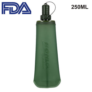 Water Bottle TPU Folding Soft Flask Sport Water Bottle Water Bag Collapsible Drink Water Bottle Water Bag Running Camping Hiking | TageUnlimited