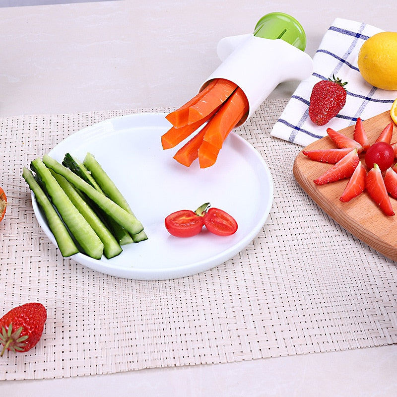 Creative Vegetable Cutters Fruit Kitchen Cucumber Carrot Divider Strawberry Slicer Splitter Kitchen Gadget Accessories | TageUnlimited