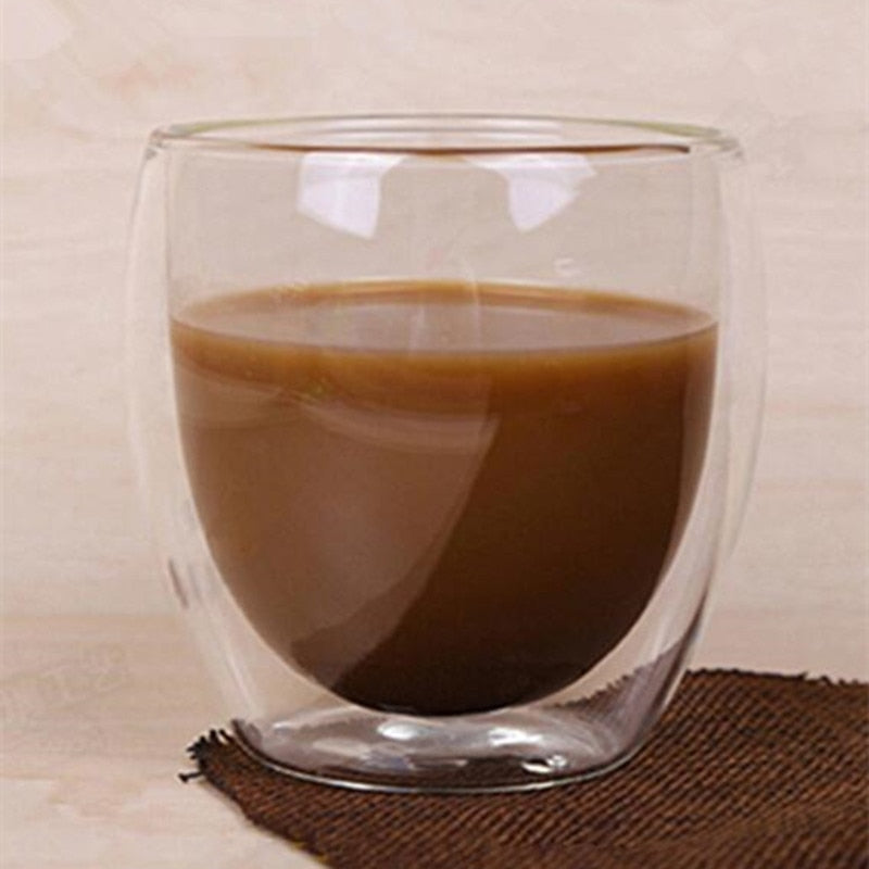 Double Wall Glass Mug Resistant Tea Beer Mug Milk Lemon Juice Cup Drinkware Lover Coffee Cups Mug Gift | 0 | TageUnlimited