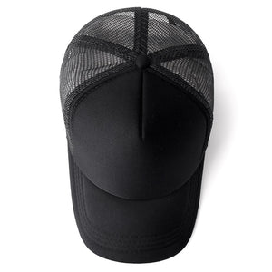 Unisex Cap Casual Plain Mesh Baseball Cap Adjustable Snapback Hats.