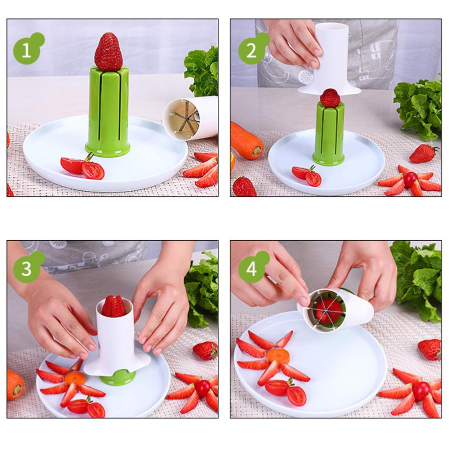 Creative Vegetable Cutters Fruit Kitchen Cucumber Carrot Divider Strawberry Slicer Splitter Kitchen Gadget Accessories | TageUnlimited