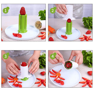 Creative Vegetable Cutters Fruit Kitchen Cucumber Carrot Divider Strawberry Slicer Splitter Kitchen Gadget Accessories | TageUnlimited