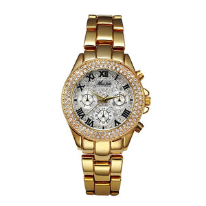 MISSFOX Womens Watch Shockproof Waterproof Luxury Ladies Ar Metal Watch bracelets Rhinestone Bu Cheap Watches Dropshipping | TageUnlimited