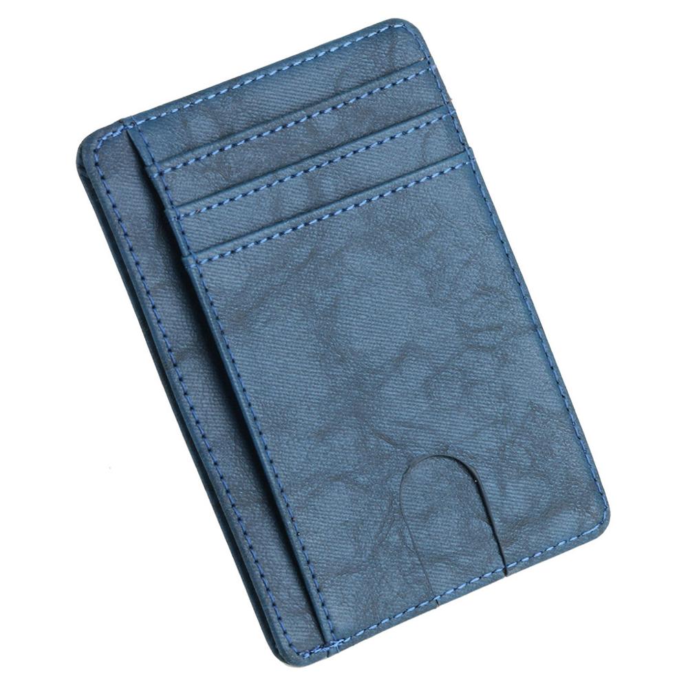 Slim RFID Blocking Leather Wallet Credit ID Card Holder Purse Money Case for Men Women Fashion Bag 11.5x8x0.5cm | TageUnlimited