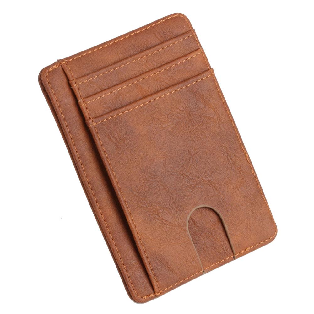 Slim RFID Blocking Leather Wallet Credit ID Card Holder Purse Money Case for Men Women Fashion Bag 11.5x8x0.5cm | TageUnlimited