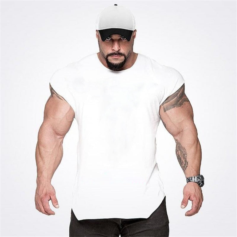 Mens Gym Singlets Sweatshirts sleeveless Vest letters print Bodybuilding Fitness male tank top Shirts Casual Muscle shirt | TageUnlimited