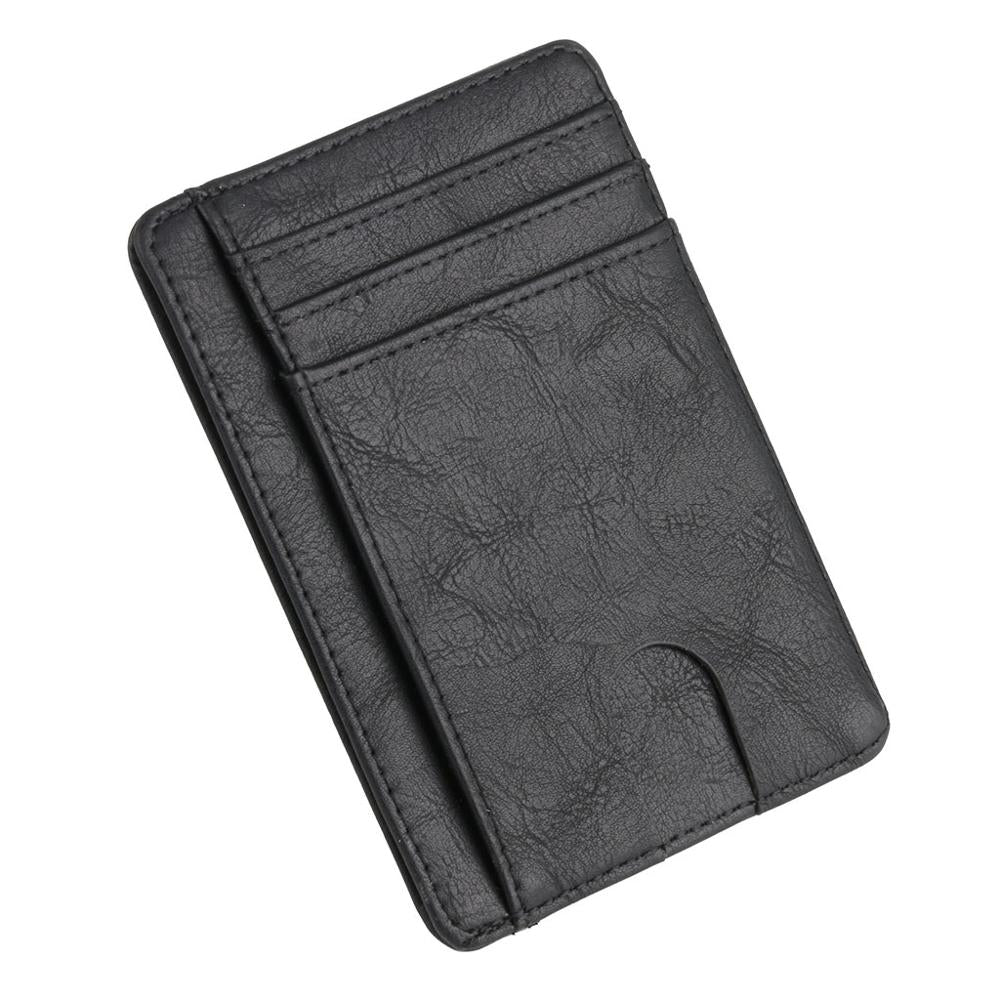 Slim RFID Blocking Leather Wallet Credit ID Card Holder Purse Money Case for Men Women Fashion Bag 11.5x8x0.5cm | TageUnlimited
