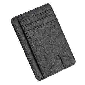 Slim RFID Blocking Leather Wallet Credit ID Card Holder Purse Money Case for Men Women Fashion Bag 11.5x8x0.5cm | TageUnlimited