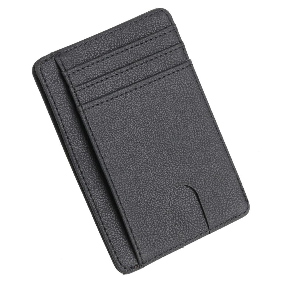 Slim RFID Blocking Leather Wallet Credit ID Card Holder Purse Money Case for Men Women Fashion Bag 11.5x8x0.5cm | TageUnlimited
