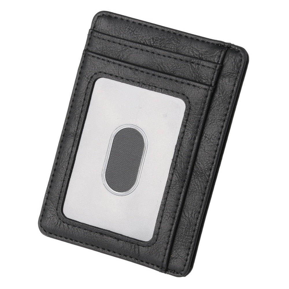Slim RFID Blocking Leather Wallet Credit ID Card Holder Purse Money Case for Men Women Fashion Bag 11.5x8x0.5cm | TageUnlimited