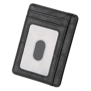 Slim RFID Blocking Leather Wallet Credit ID Card Holder Purse Money Case for Men Women Fashion Bag 11.5x8x0.5cm | TageUnlimited