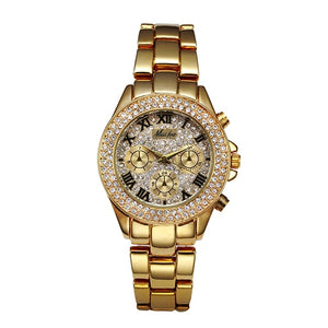 MISSFOX Womens Watch Shockproof Waterproof Luxury Ladies Ar Metal Watch bracelets Rhinestone Bu Cheap Watches Dropshipping | TageUnlimited