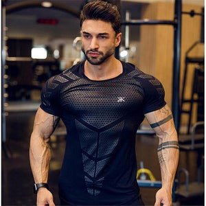 Bodybuilding and Fitness Shirts Mens Short Sleeve T-shirt GymS Shirt Men Muscle Tights Gasp Fitness T Shirt tops | TageUnlimited