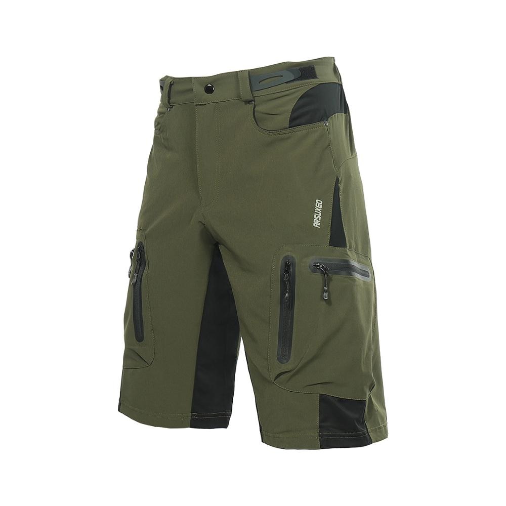 ARSUXEO Men Outdoor Sports Cycling Shorts MTB Downhill Trousers Mountain Bike Bicycle Shorts Water Resistant Loose Fit 1202 | TageUnlimited